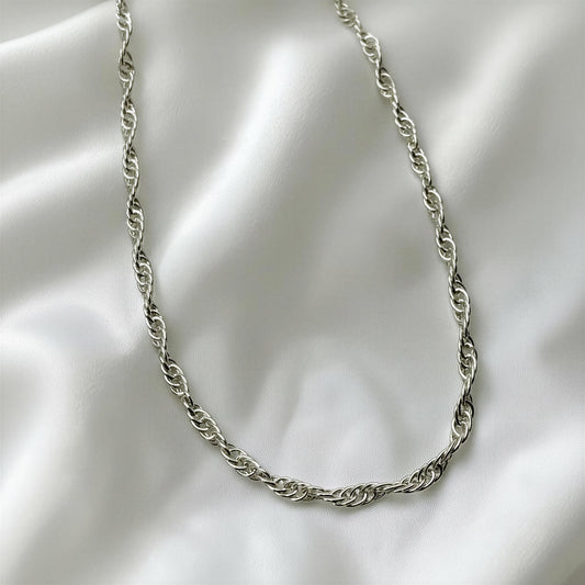 Sterling Silver Rope Chain Anklet 1.8mm