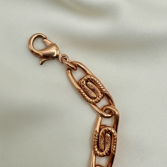 Pure Copper Hammered Scroll Bracelet • Vintage Style • Adjustable & Plus Sizes Available