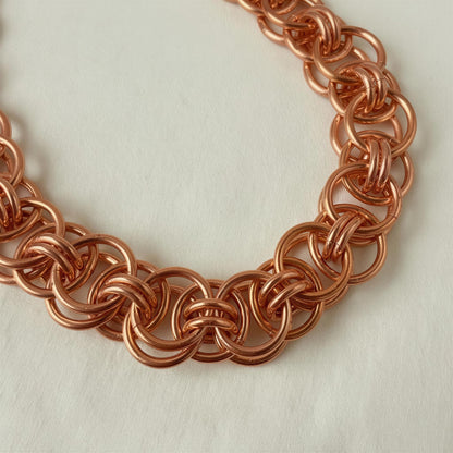 Pure Copper Bracelet • 10mm • Helm Style • Choice of Clasp
