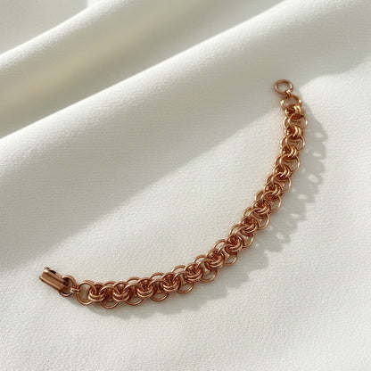 Pure Copper Bracelet • 10mm • Helm Style • Choice of Clasp
