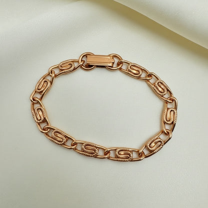 Pure Copper Hammered Scroll Bracelet • Vintage Style • Adjustable & Plus Sizes Available