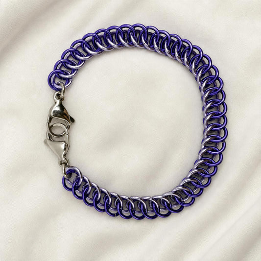 Purple Two Tone Medical Alert Replacement Bracelet
