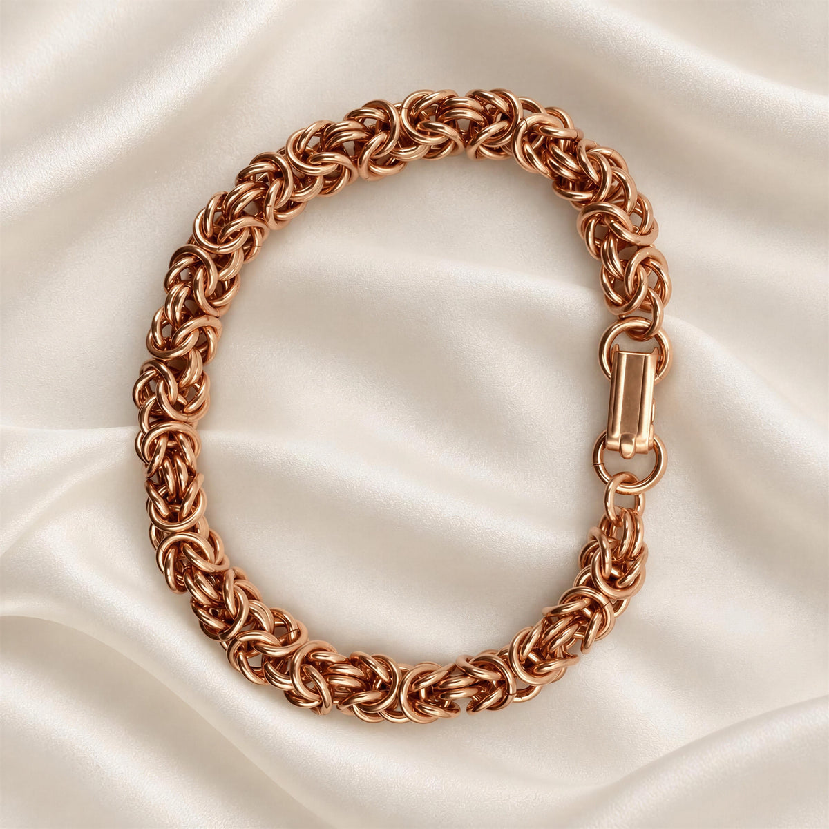 New Pure Copper Bracelet • Byzantine • Plus Sizes Available