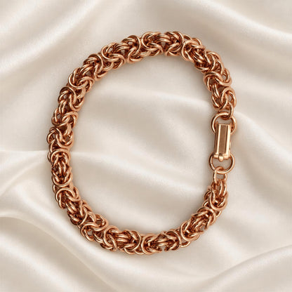 New Pure Copper Bracelet • Byzantine • Plus Sizes Available