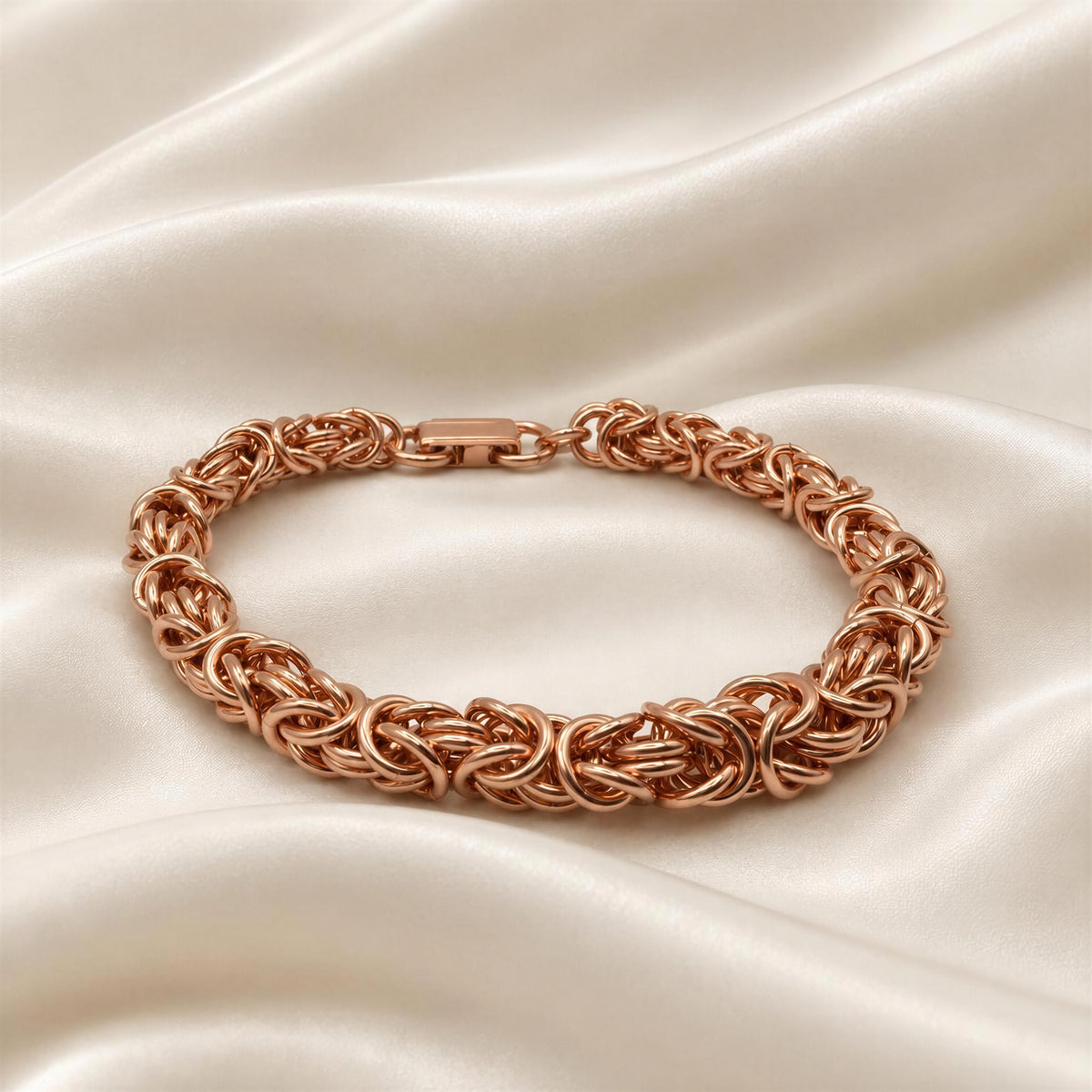 New Pure Copper Bracelet • Byzantine • Plus Sizes Available
