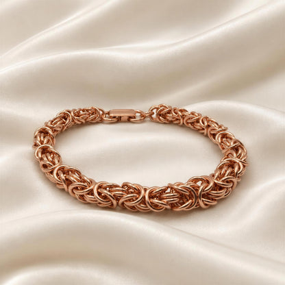 New Pure Copper Bracelet • Byzantine • Plus Sizes Available