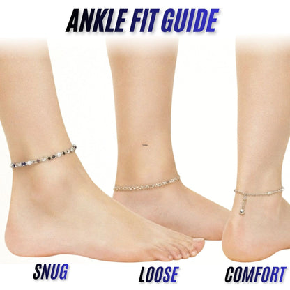Sterling Silver Rope Chain Anklet 1.8mm