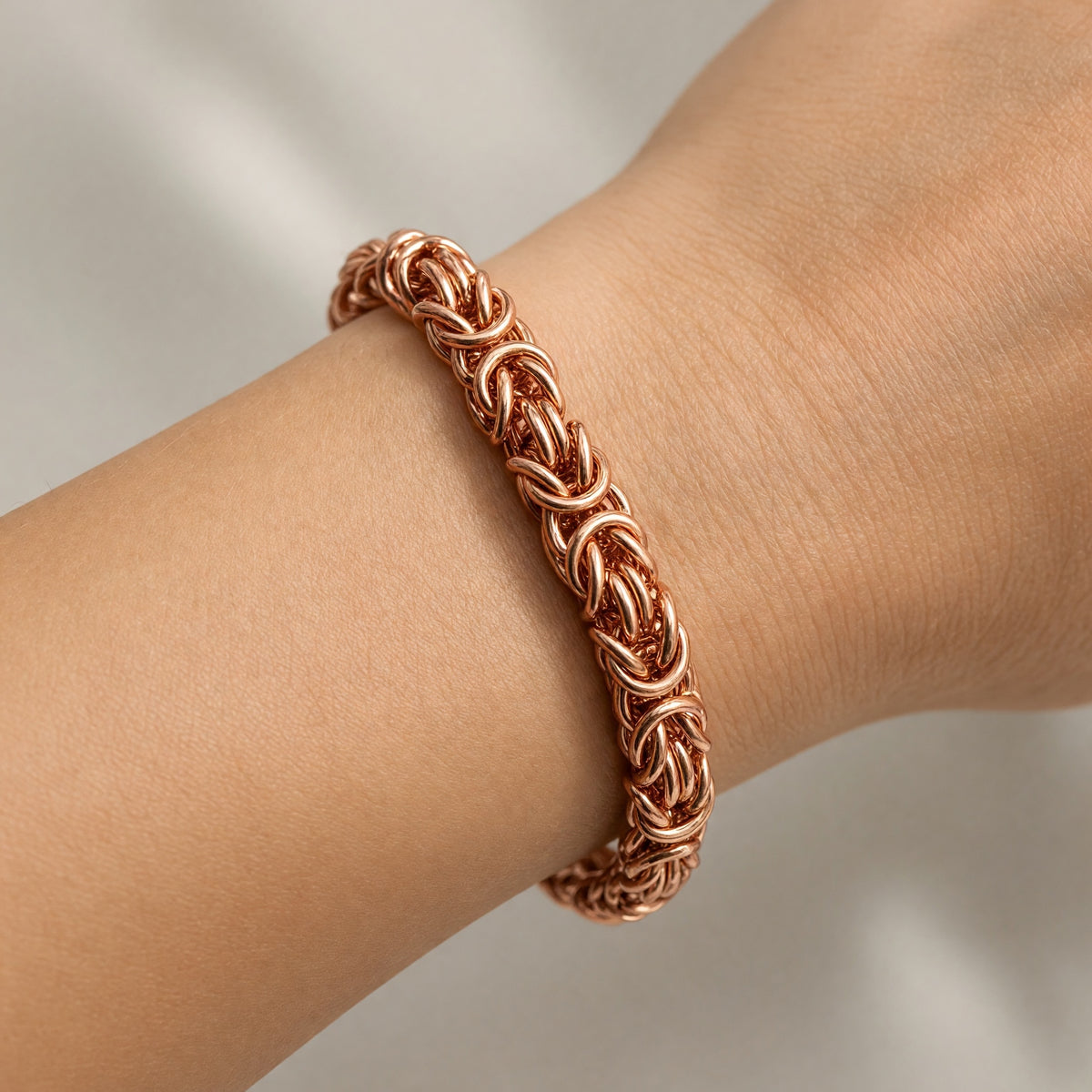 New Pure Copper Bracelet • Byzantine • Plus Sizes Available