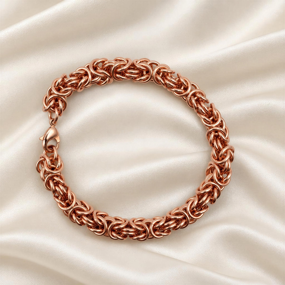 New Pure Copper Bracelet • Byzantine • Plus Sizes Available