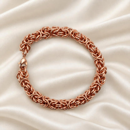New Pure Copper Bracelet • Byzantine • Plus Sizes Available