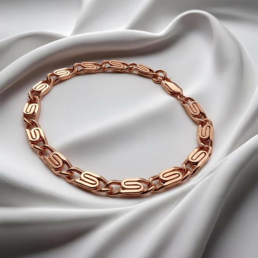 Pure Copper Hammered Scroll Bracelet • Vintage Style • Adjustable & Plus Sizes Available