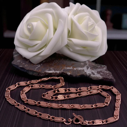 Pure Copper Scroll Chain Necklace • Vintage Style • Variety of Lengths