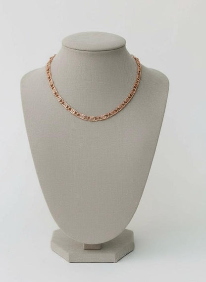 Pure Copper Scroll Chain Necklace • Vintage Style • Variety of Lengths
