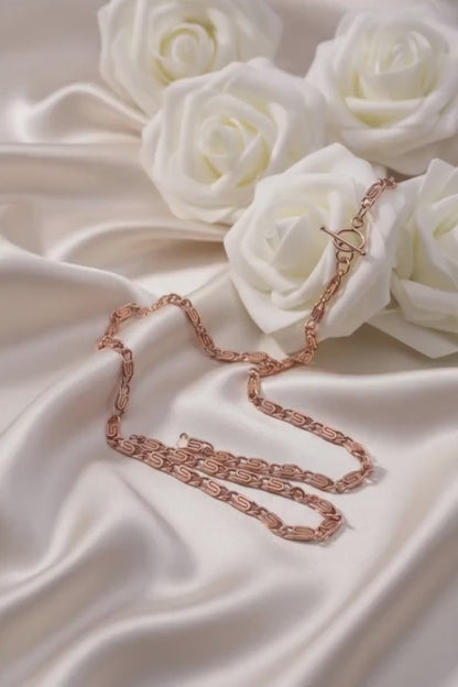 Pure Copper Scroll Chain Necklace • Vintage Style • Variety of Lengths